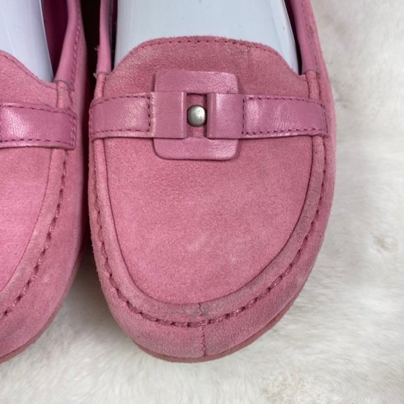 Tsubo Pink Leather Driving Loafers, size 10 - Picture 5 of 13